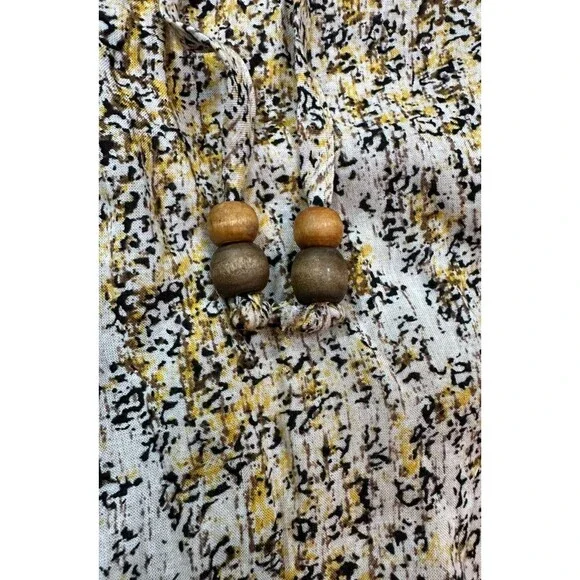 Democracy Women’s Sleeveless Lace-Up Blouse Multicolor Floral Print Size L - Picture 3 of 8